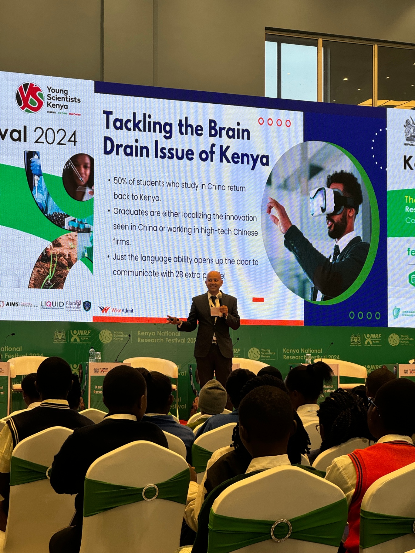 Dr. Rupesh Regmi giving keynote in Kenya